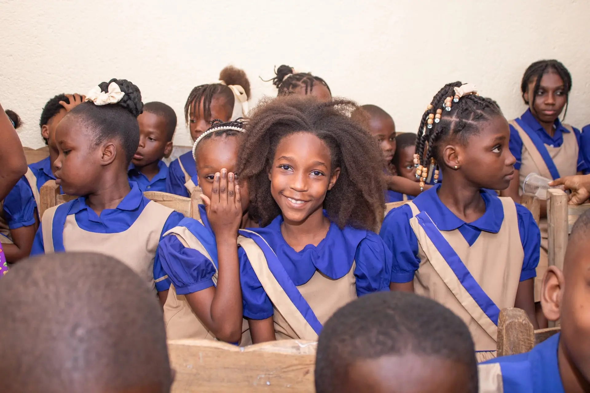 Élèves de l’Institut Enfance et Demain réunis à l’école